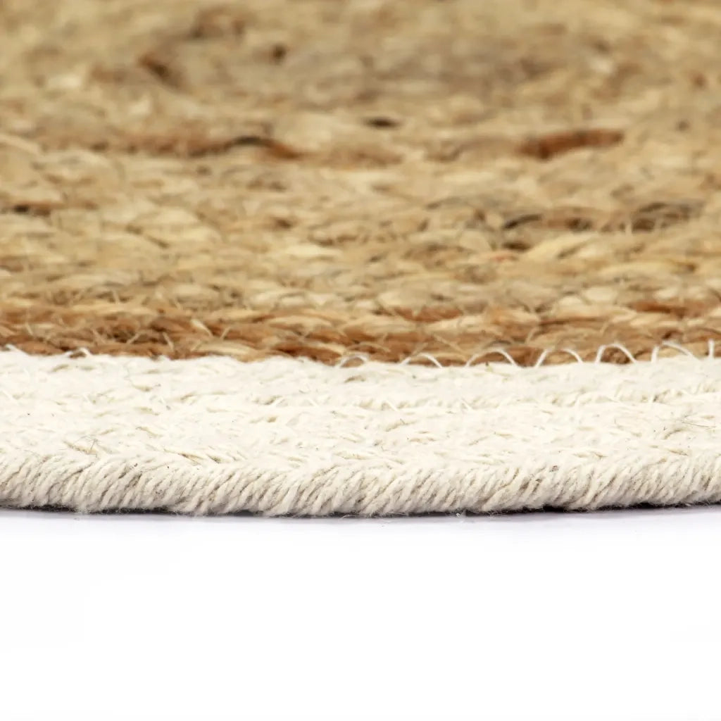 Tovagliette 4 pz Naturale Neutro 38 cm Rotonde in Juta e Cotone  cod mxl 67476