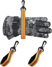 Manica di Protezione per Emergenza con Cinturino di Sicurezza, Cinturino Riflettente, Manica di Lavoro con Cinturino di Sicurezza per Emergenza, 2 pezzi, colore arancione.