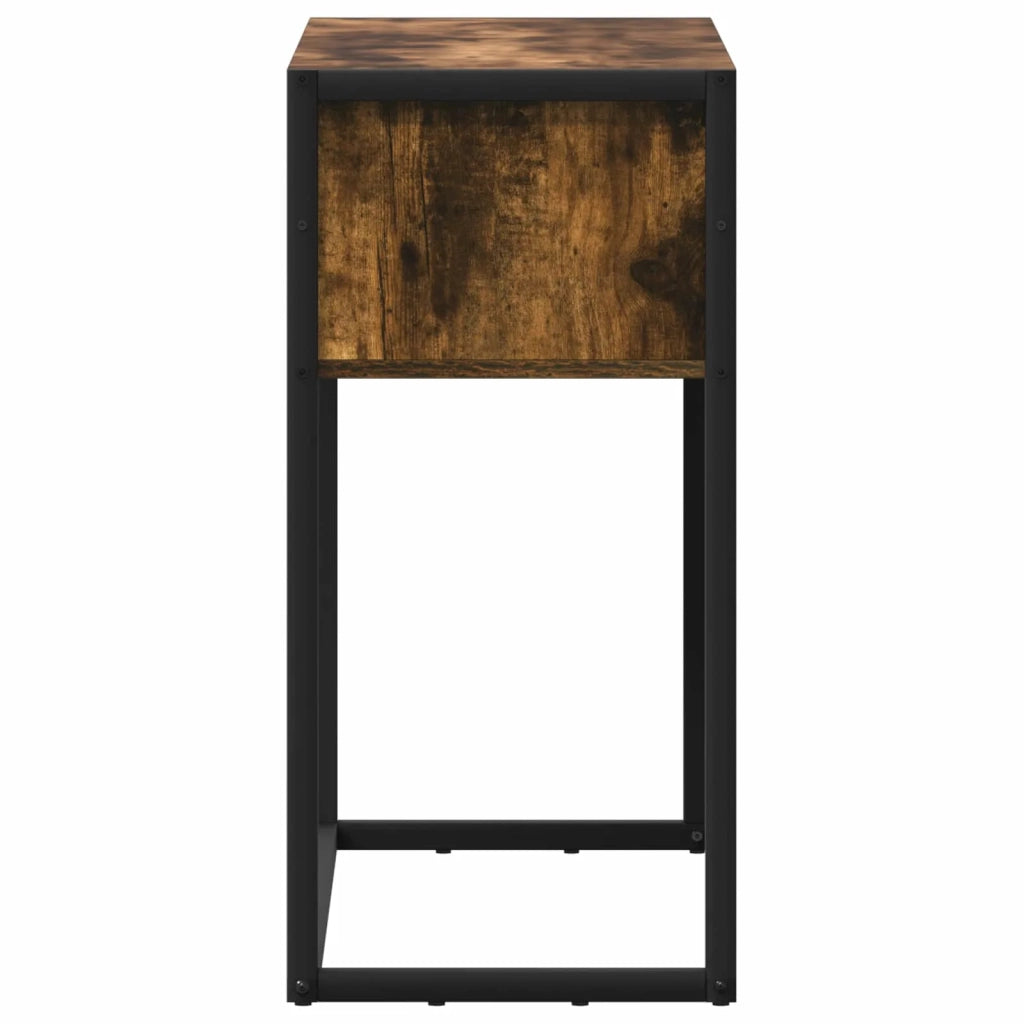 Tavolino | Tavolo laterale Quercia Fumosa 100 x 36 x 75 cm Legno multistrato
