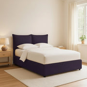 Malton, Letto Piazza e Mezza Sfoderabile Made in Italy, Viola