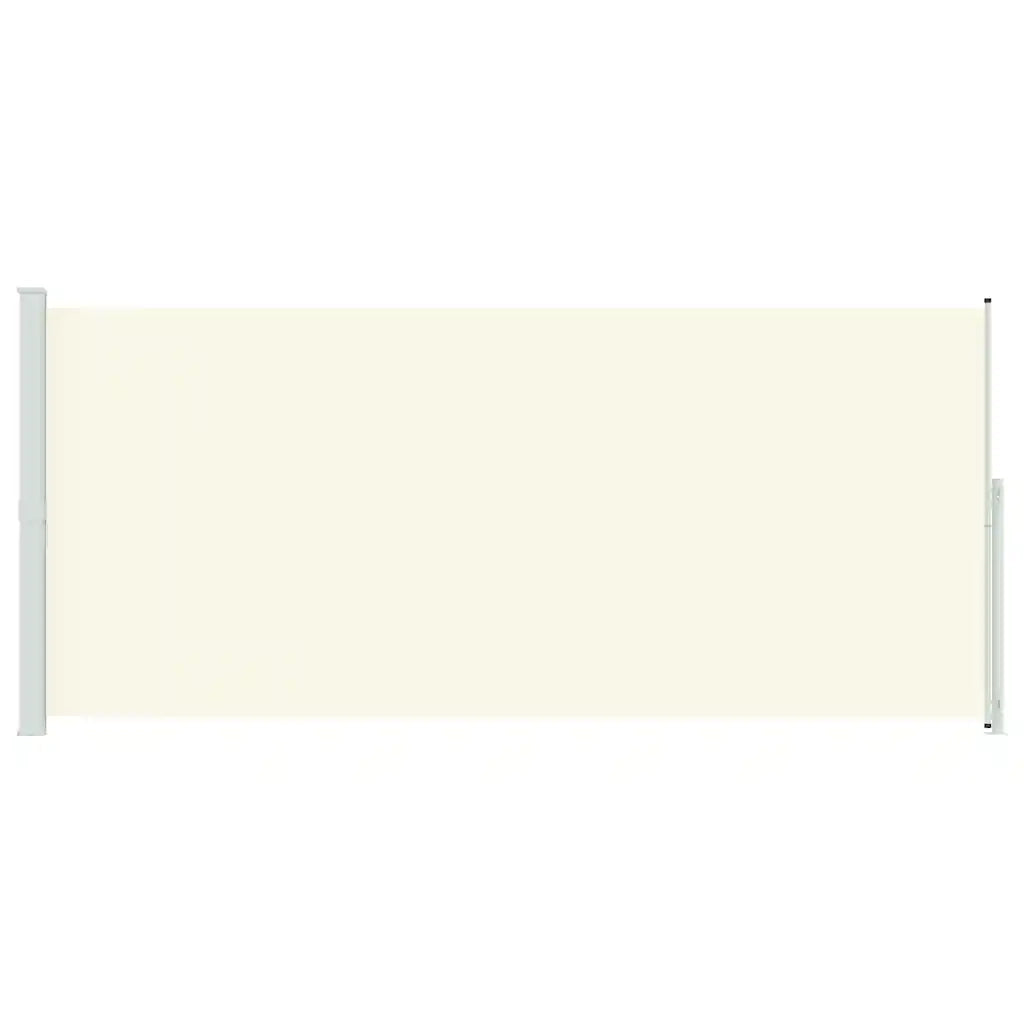 Tenda Laterale Retrattile per Patio 220x514 cm Crema 313430