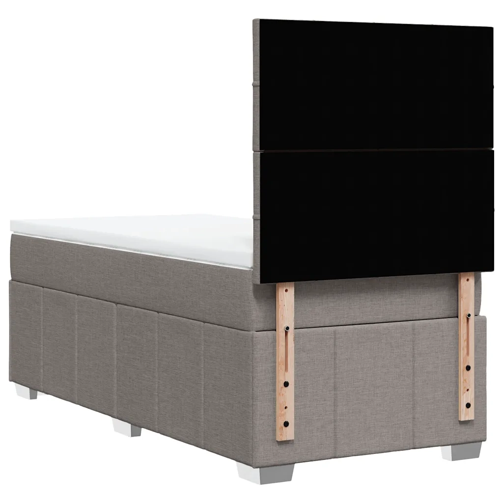 Giroletto a Molle con Materasso Tortora 80x200 cm inTessuto 3293799