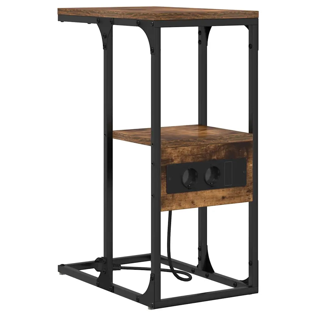 Armadio da Notte con cassetto Rovere fumo 41.5 x 26 x 60.5 cm 859607