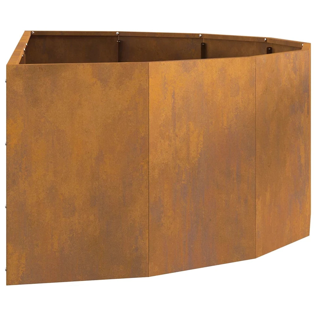 Fioriera Ruggine-Vaso-Contenitore per Piante 120 x 60 x 35 cm