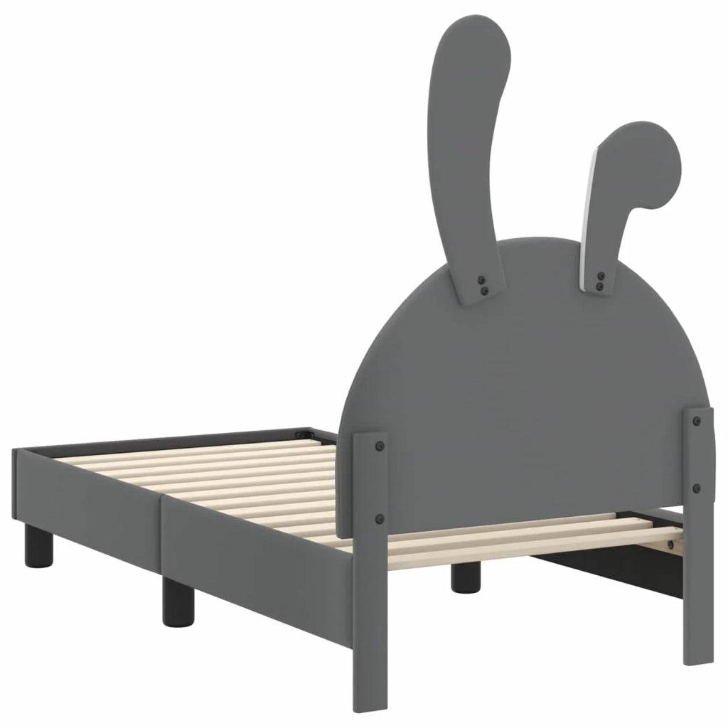 Letto singolo | Letto per adulti | Struttura letto per bambini con testata Grigio Chiaro PU