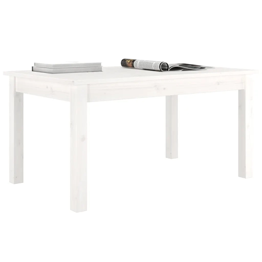 Tavolino da salotto | Tavolino da caff¨¨ | Tavolino da Soggiorno Bianco 80x50x40 cm Legno Massello di Pino