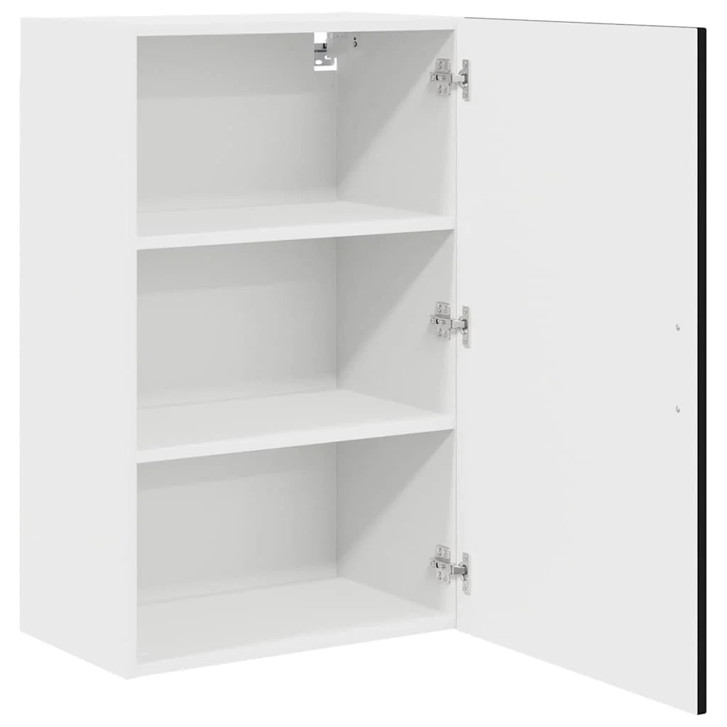 Mobile da cucina moderno con ampio spazio contenitivo 50 x 31 x 80 cm legno composito nero 02_0053714