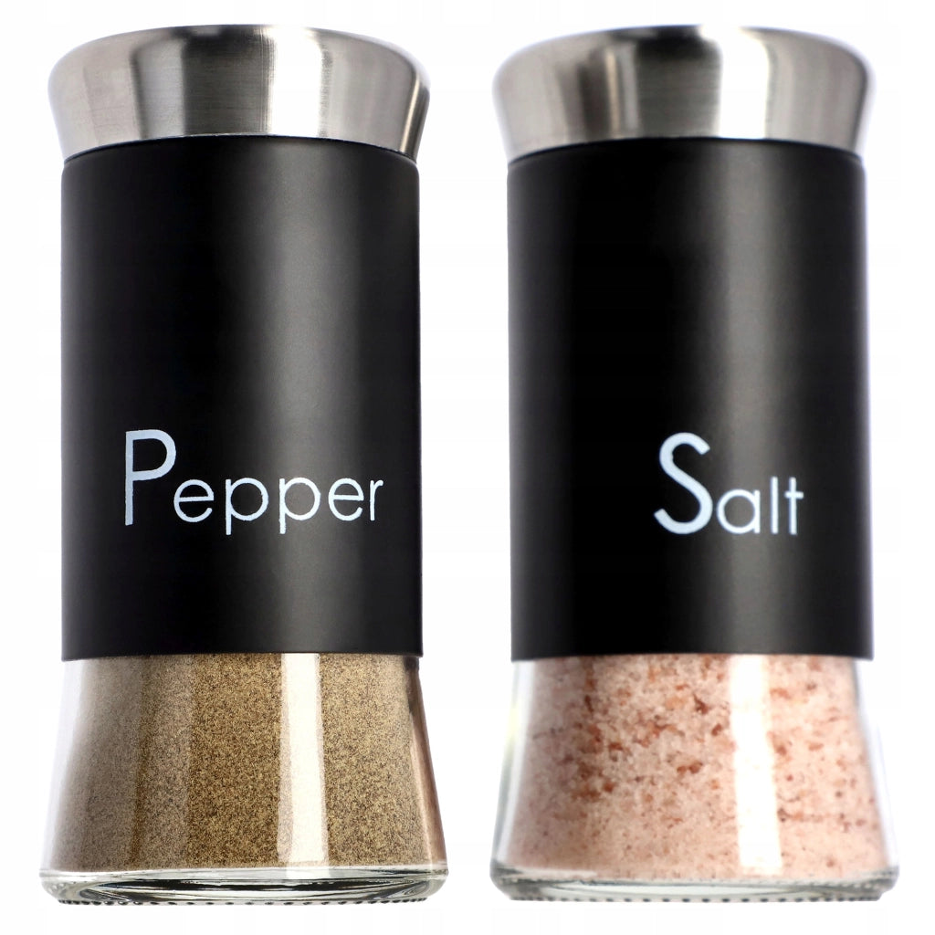 Set di saliera e pepiera KADAX, 2 contenitori in vetro da 150 ml.
