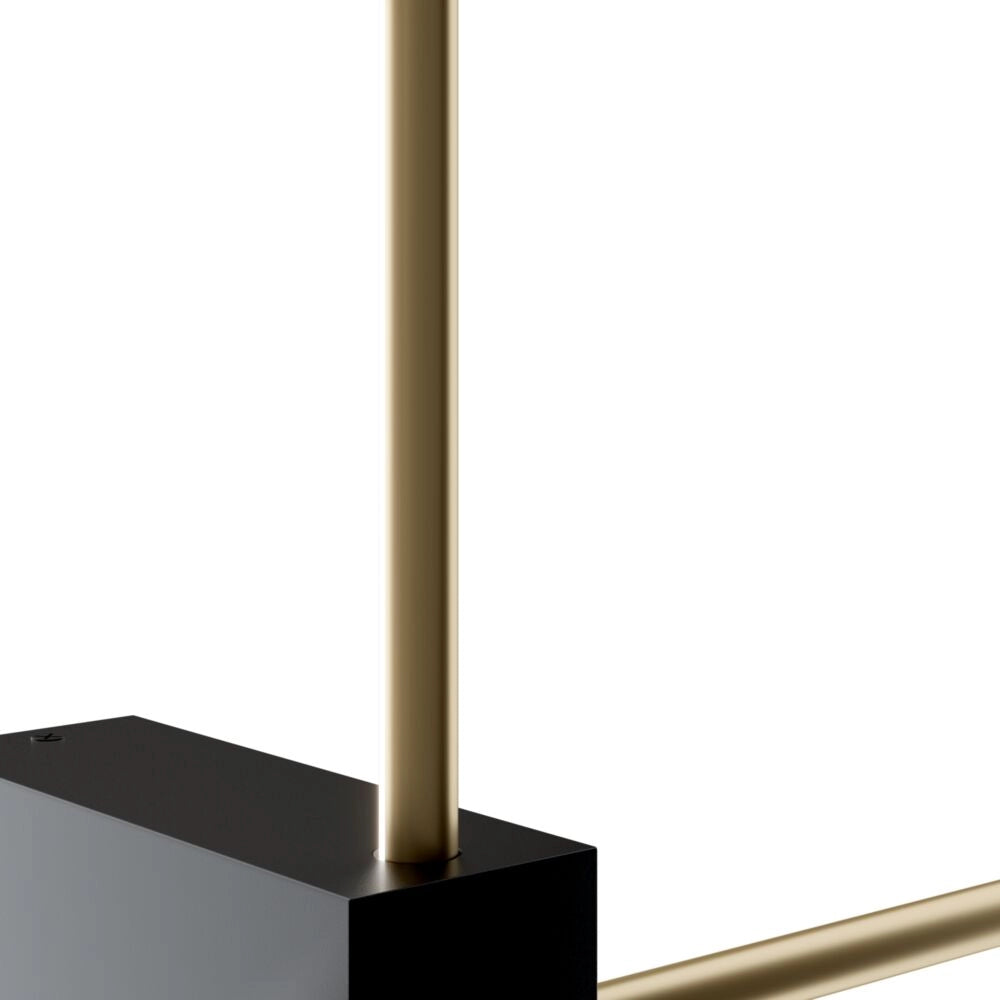 Applique Maytoni Pars LED 12W nero oro 3000K 63cm IP20