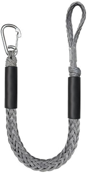 Tela - Cavo di Ammaraggio - Linee di Ammaraggio Elastiche - Cavo di Ammaraggio per Barche - con Clip - per Jet Ski - Pontile - Kajak - grigio