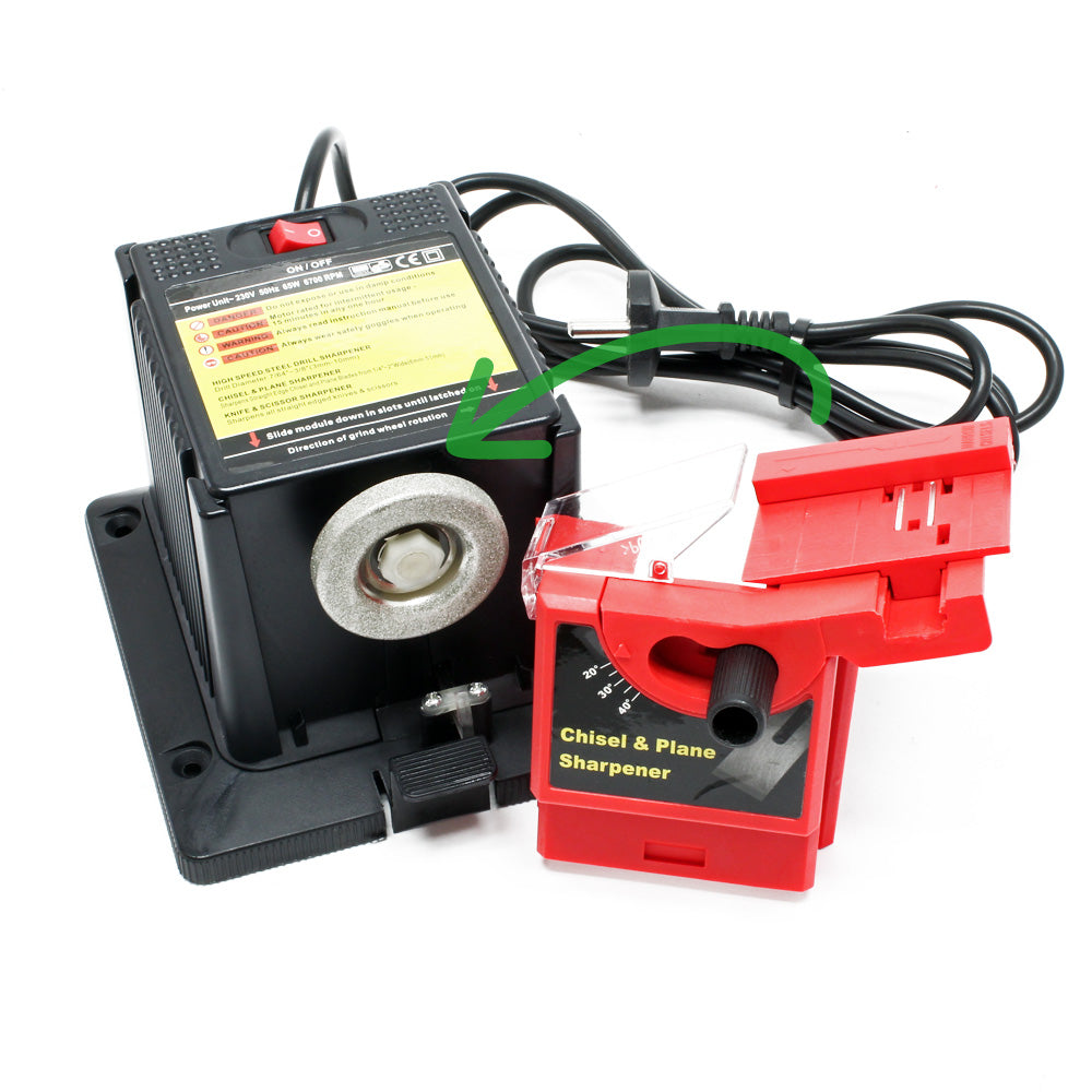 Rettificatrice universale 65 W per coltelli, forbici e trapani
