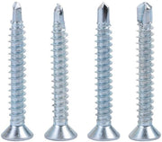 Set di Viti 50 pezzi - Viti Autoalimentanti - Testa Piana Serrata - Acciaio Inossidabile - Per Lavorazione di Ferro - Alta Qualità - Viti Autoalimentanti
