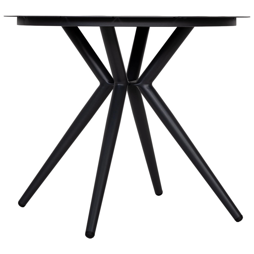 Tavolo in alluminio grigio 90x75 cm