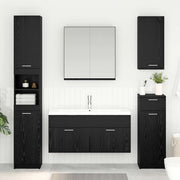 Armadio sottolavello con porta Rovere Nero Legno multistrato 880443