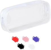 Etui in Vetro Bianco, Etui Ronde in PVC per Donna, Etui Borsetta Etui per Ragazzi delle Scuole, Tazze Cosmetiche per la Scuola, Università, Ufficio, Esami