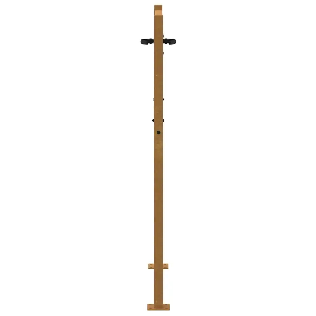Cancello da giardino 100x125 cm in acciaio Corten 153204