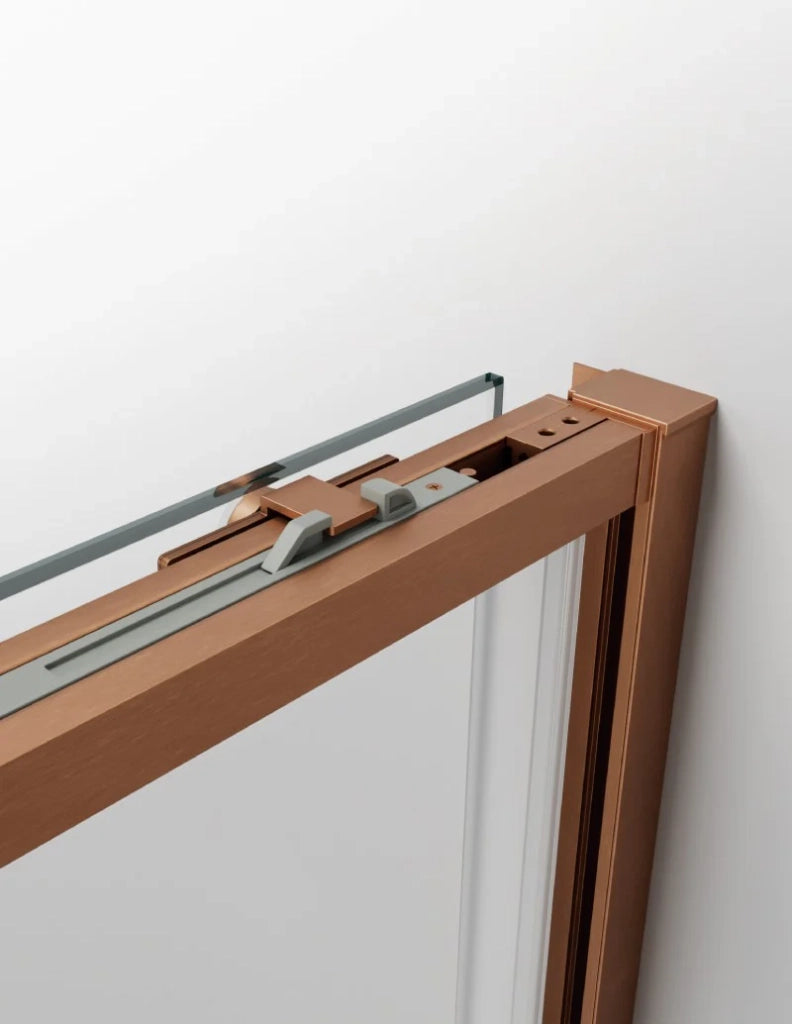 Box doccia ABANTE (TWENTY) 1+1 con lato fisso laterale 155x75 cm Rame