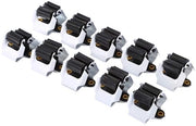 Set di supporti per forbici da giardino 10 pz - Installazione facile - Funzione di deposito multifunzionale - Qualità professionale - Adatto per attrezzi da giardino - Carico massimo 1 kg - Supporto da parete
