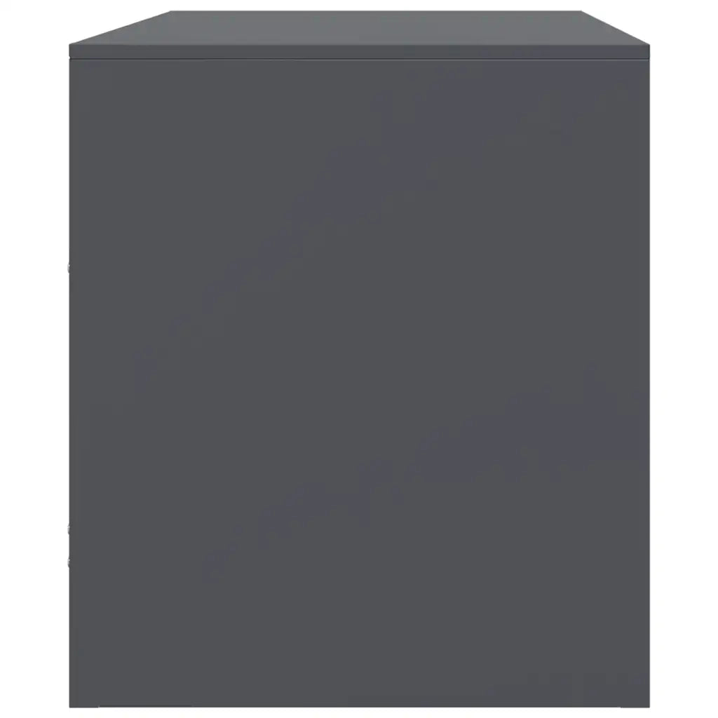 Mobili TV 2 pz | Armadietto TV | Mobile Porta TV Antracite 67x39x44 cm in Acciaio