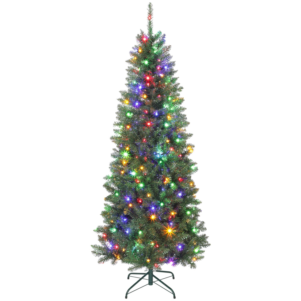 Albero di Natale Illuminato 180 cm con 250 Luci ¨C zephmum ¨C Bianche e Colorate