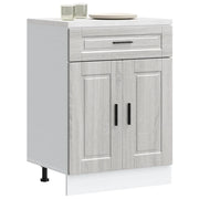 vidaXL Base da Cucina Porto Grigio Sonoma in Legno Multistrato