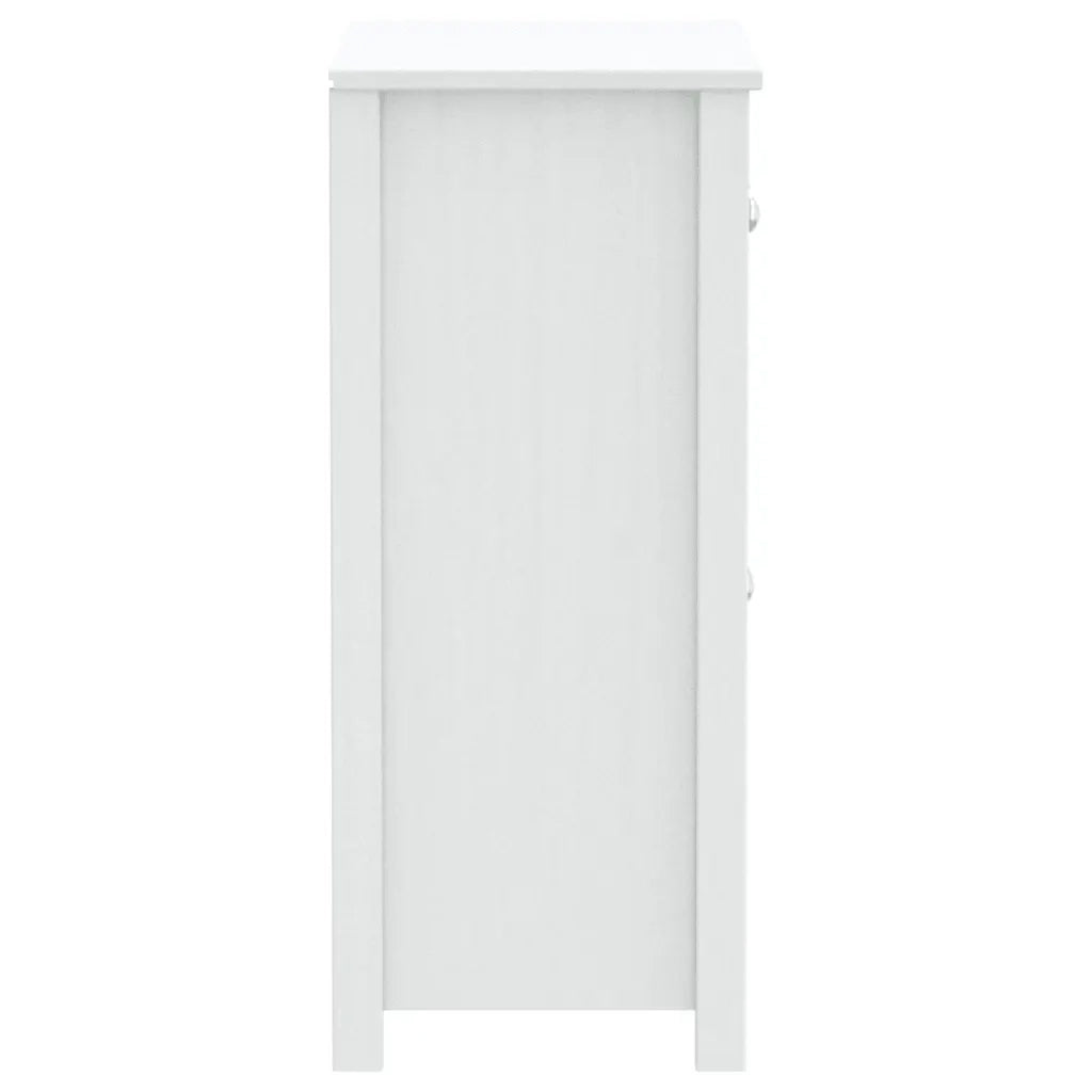 Mobiletto da bagno con vano contenitore 69,5 x 34 x 80 cm finitura liscia stile rustico pino bianco massello 02_0047335