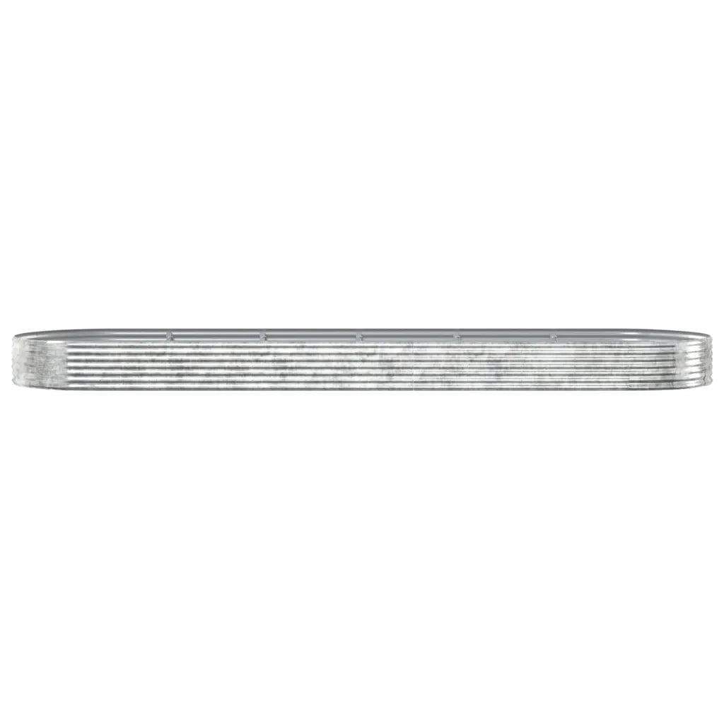 Letto Giardino Acciaio Zincato 523x140x36 cm Argento 319047