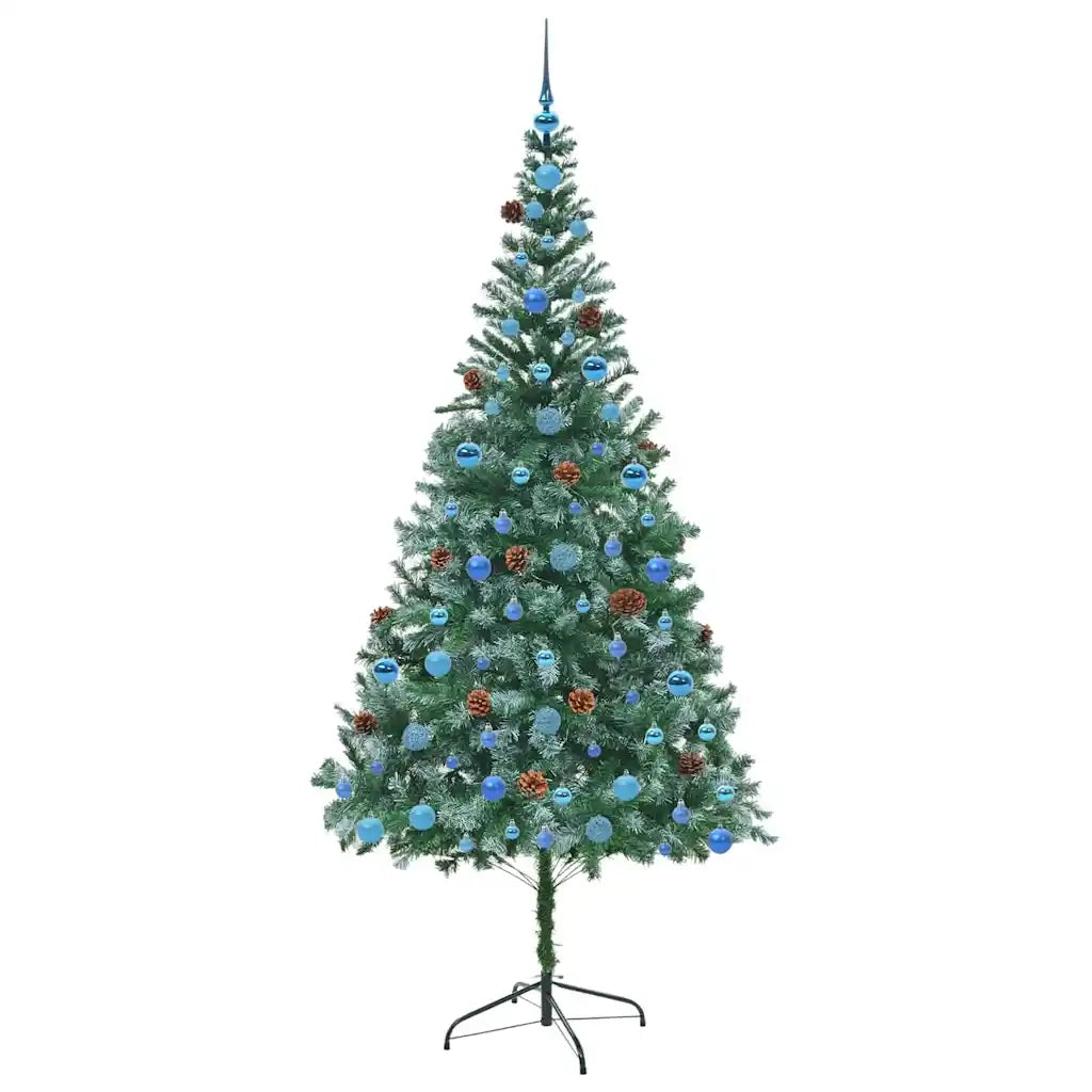 Albero di Natale artificiale Verde 210 cm PVC e Acciaio