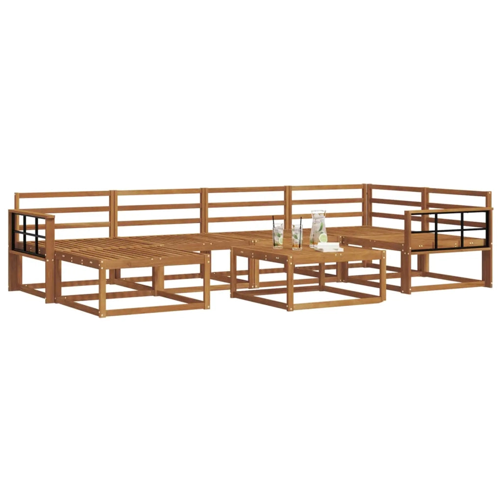 Set di divani da esterno 7 pcs Naturale 3367867