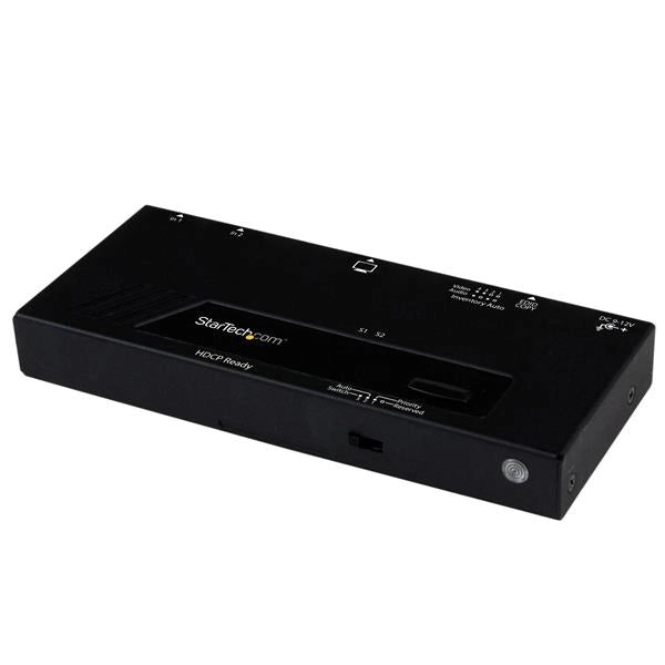 Startech.com switch hdmi a 2 porte con commutazione automatica e prioritaria - 1080p - VS221HDQ