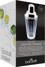 Shaker per cocktail in vetro smaltato 400 ml - con libretto di ricette e confezione regalo