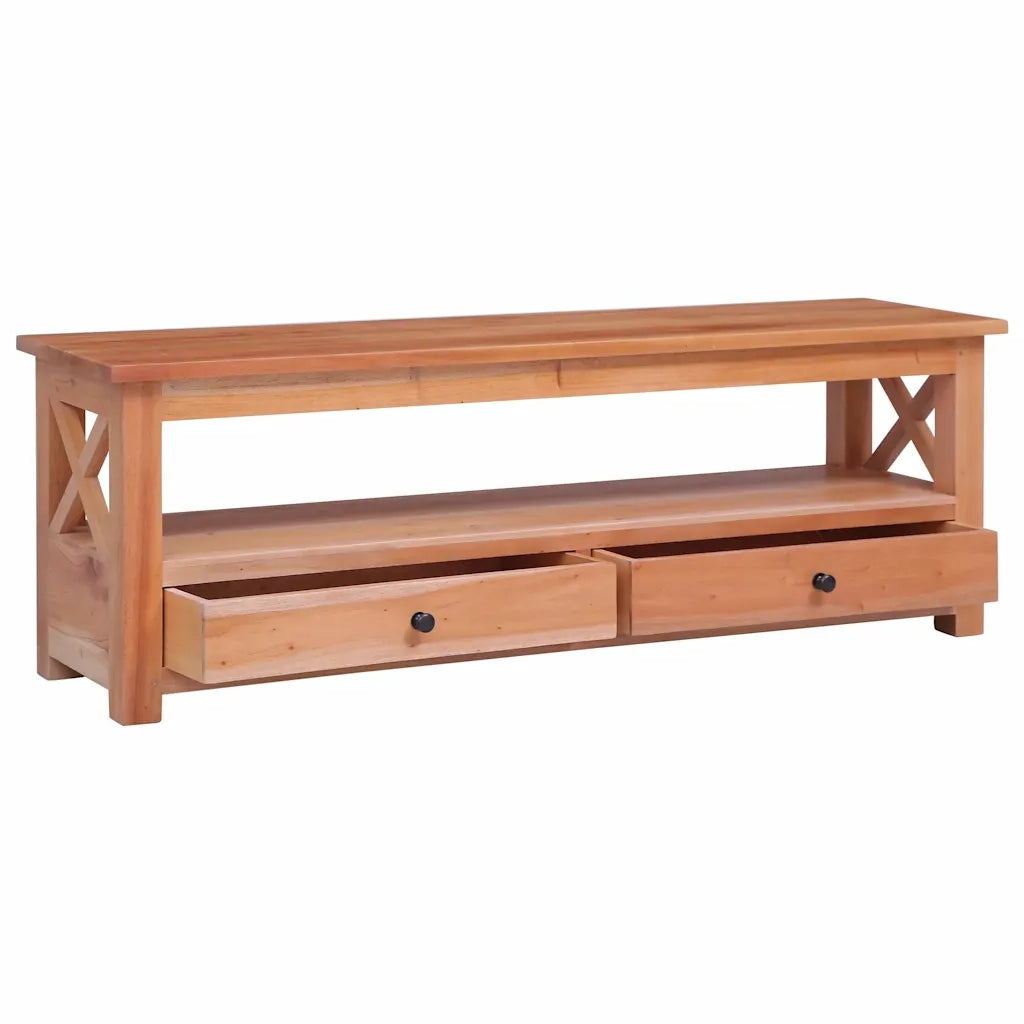 Mobile Porta TV 115x30x40 cm in Legno Massello di Mogano 337081