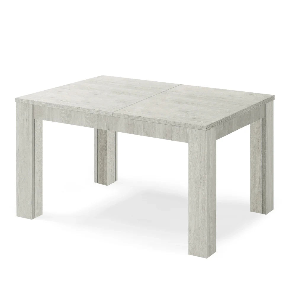 Tavolo allungabile da pranzo 160x90 fino a 320 cm Olmo Gesso modello BRIO MADE IN ITALY design moderno ideale per cucina, soggiorno e sala da pranzo