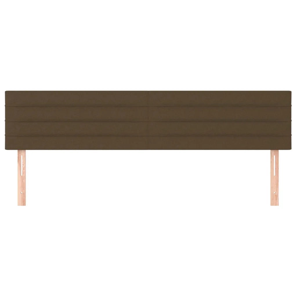 Testiera | Testata Marrone Scuro 160x5x78/88 cm in Tessuto
