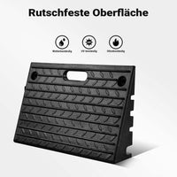 Rampa in gomma per marciapiedi e cordoli 500 x 315 x 107mm max 50 t antiscivolo, impilabile