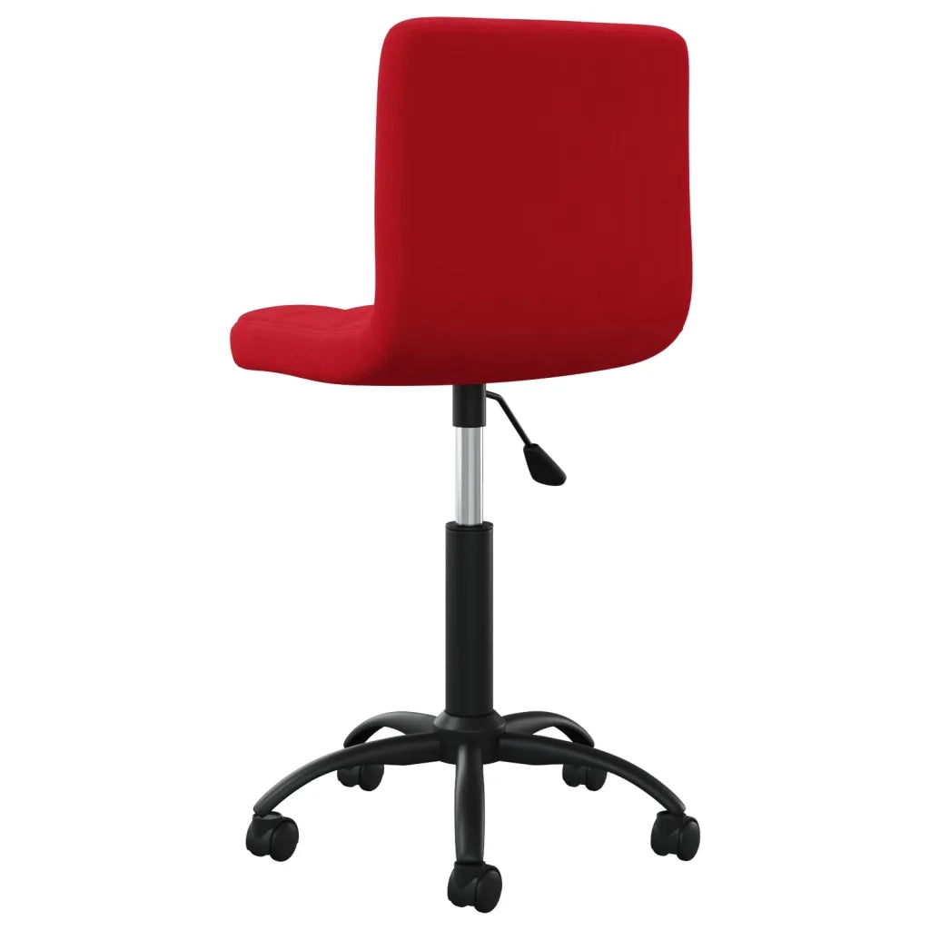 Sedia Girevole da Ufficio Rosso Vino in Velluto cod mxl 15761