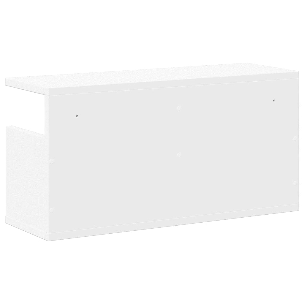 Mobile a Parete 60x20x30 cm Bianco in Truciolato