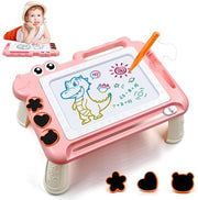 Tavolozza Magnetica per Bambini - Pad per Doodle Educativo - Tavolozza per Bambini - Giocattolo Montessori - Articoli per Regolazione delle Zampe - Stimolazione della Creatività - Matita Magnetica