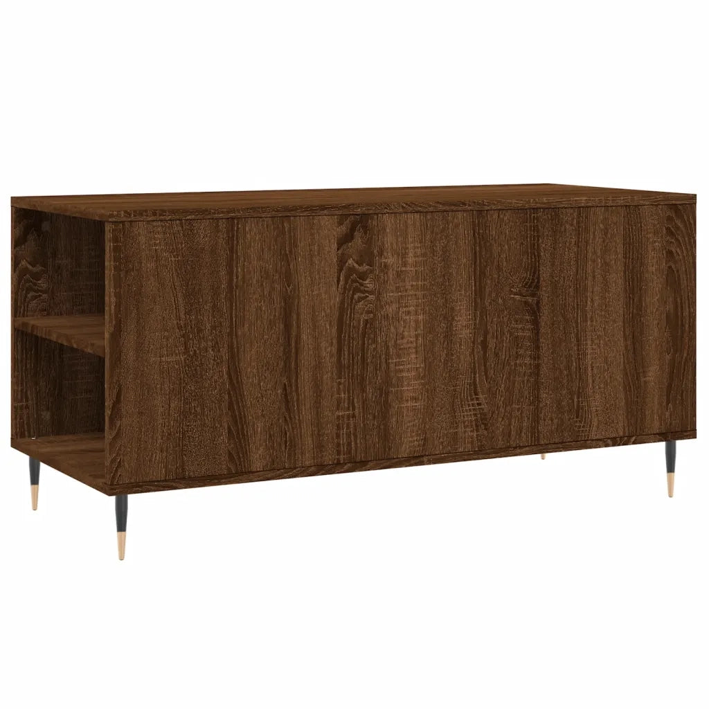 Tavolino Salotto Rovere Marrone 102x44,5x50cm Legno Multistrato 830995