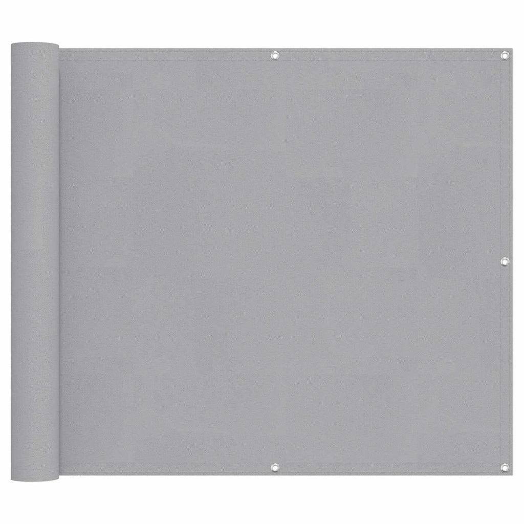 Schermo da balcone Grigio chiaro 100 x 500 cm Tessuto Oxford