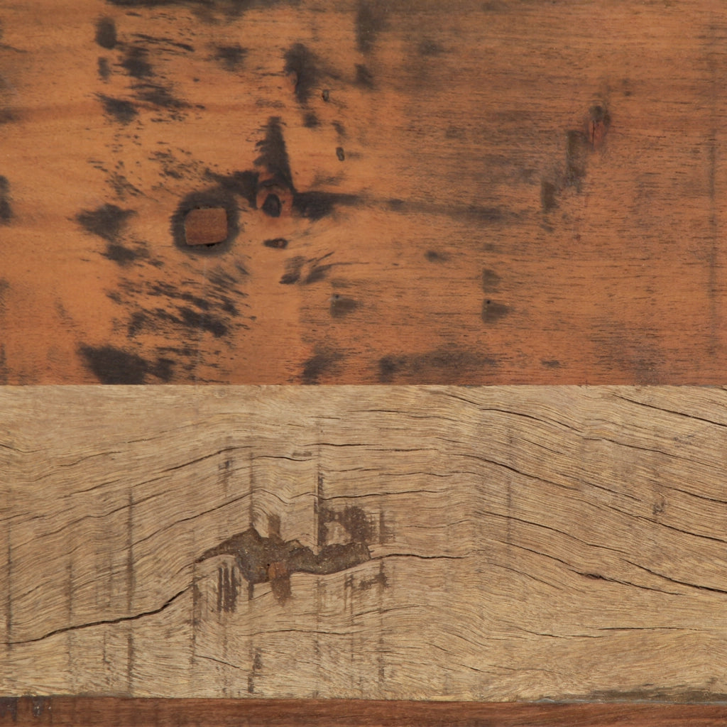 Panchina 110x35x46 cm in legno massello di recupero