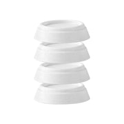 Set di 4 Piedini Antishock Universali per Attrezzatura Bianco Nedis