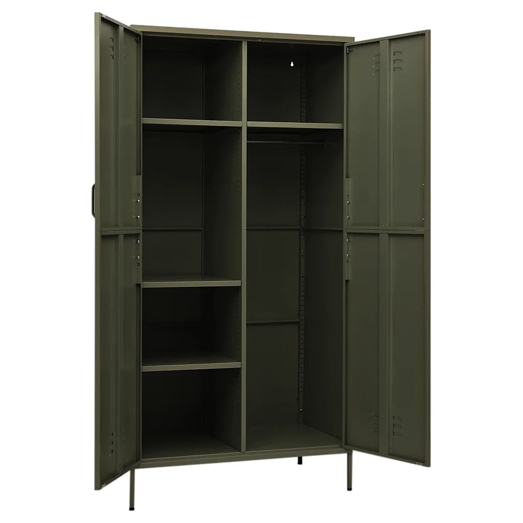 Armadio Verde Oliva 90x50x180 cm in Acciaio 336243