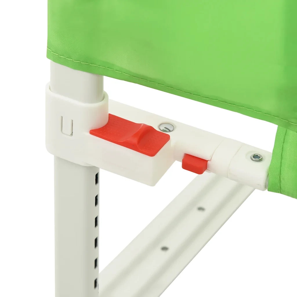 Sponda Letto di Sicurezza per Bambini Verde 100x25cm in Tessuto 10190