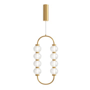 Maytoni Lampadario moderno Amulet 1 luce LED integrato oro metallo vetro