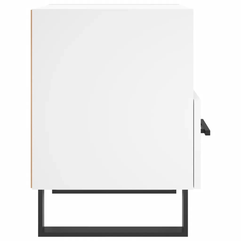 Set di 2 Comodini | Armadio da Notte | Mobiletto da notte Bianchi 40x35x47,5 cm in Legno Multistrato
