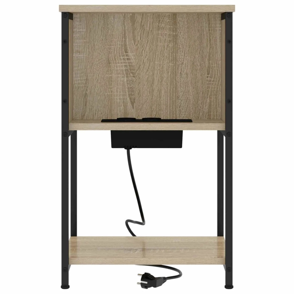 Set di 2 Comodini | Armadio da Notte | Mobiletto da notte Rovere Sonoma 38 x 31 x 61 cm