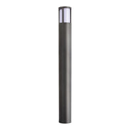 FACADO II ROUND Lampione LED E27 impermeabile IP65 palo luminoso moderno luce esterni giardino viale villa 230V 100cm Grigio scuro diffusore opaco