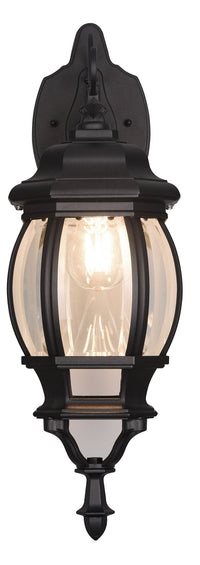 Applique da Esterno Attacco E27 in Alluminio Nero Opaco