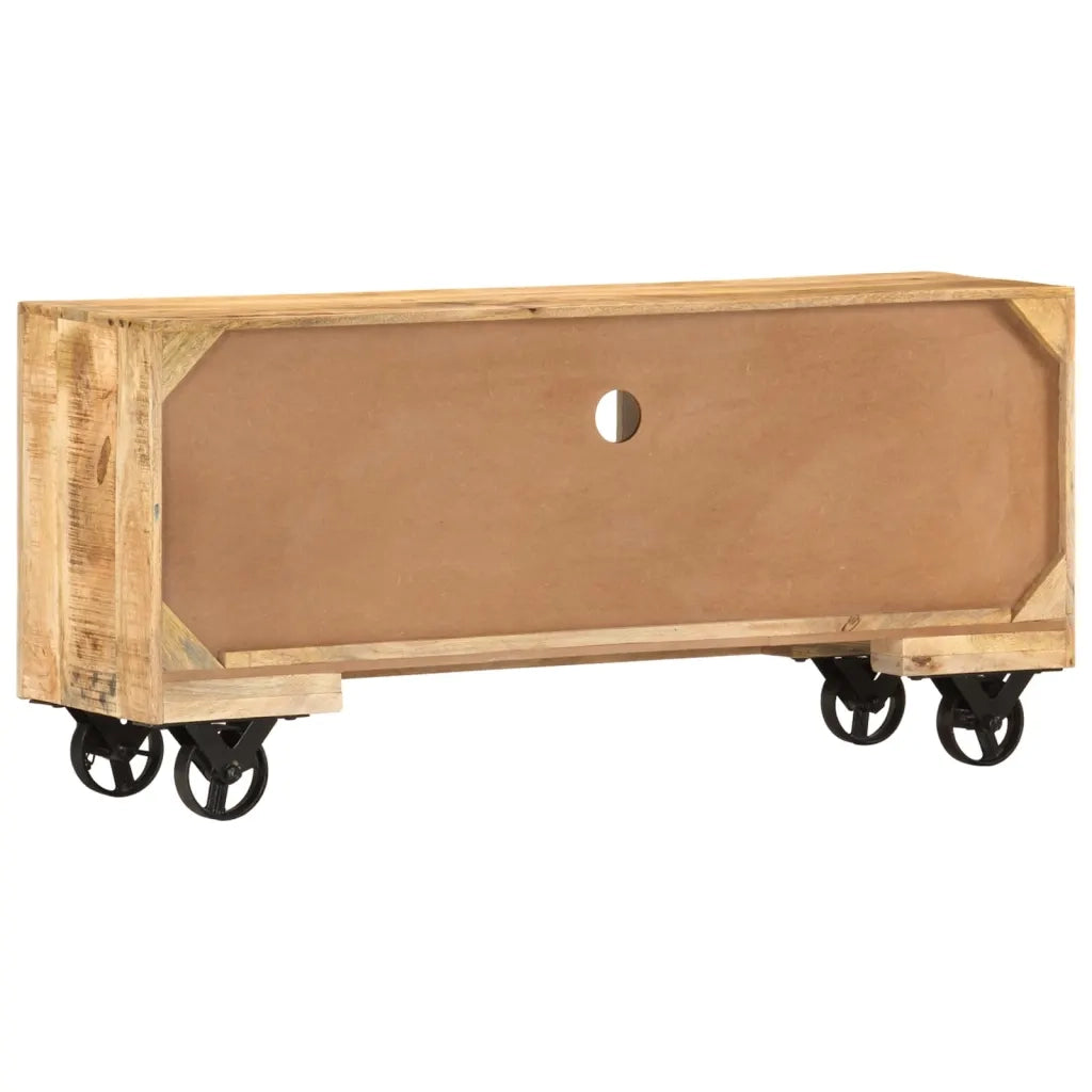 Mobile Porta TV in Legno Grezzo di Mango 110x30x50 cm cod mxl 9311